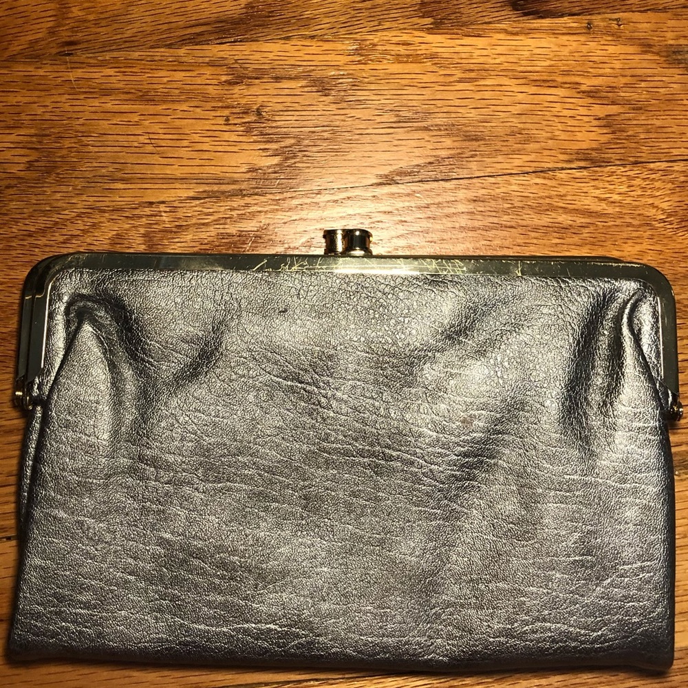 Grey and Gold clutch